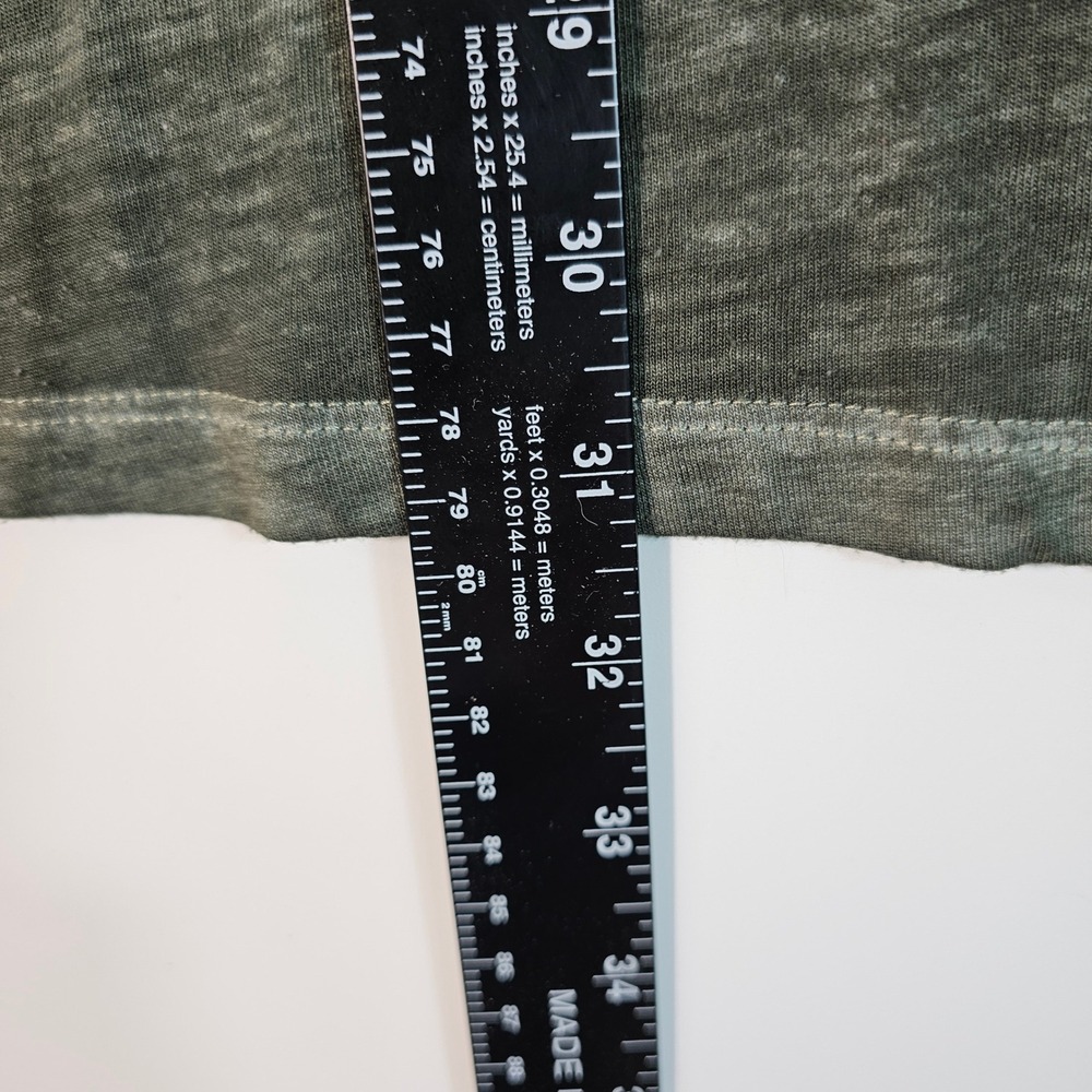 Buckle Black Mens XL V-Neck Burnout T-Shirt Faded Olive Green BB3165 - Picture 5 of 8